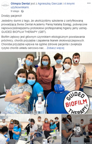 Olimpia Dental testimonial FB