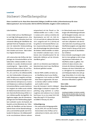 cover leserbrief dr. Bastendorf
